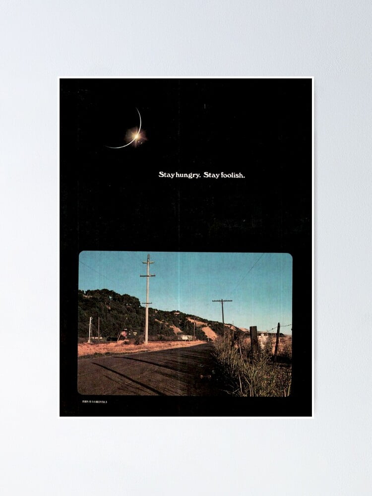 Whole Earth Catalog / Stay Foolish Fashion Art Decor Frame