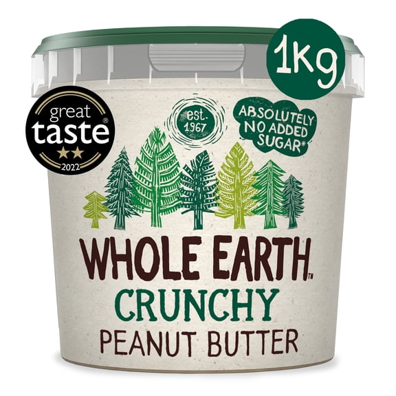 Whole Earth Crunchy Peanut Butter 1Kg, Imported from Britain