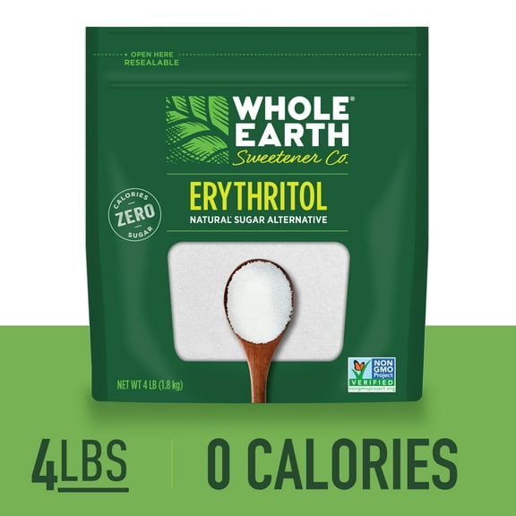 Whole Earth Erythritol Zero Calorie Sweetener, 4 lb. Bag