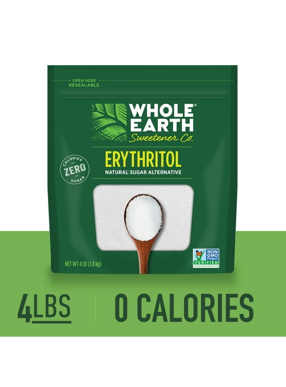 Whole Earth Erythritol Zero Calorie Sweetener, 4 lb. Bag