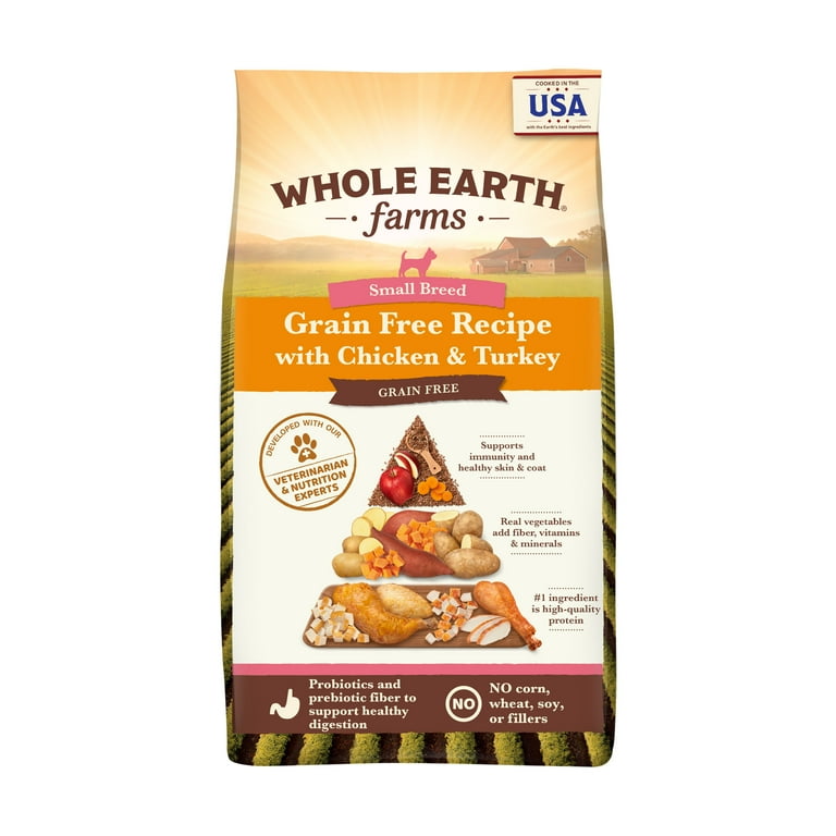 Whole Earth Farms Grain Free Recipe Small Breed For All Life Stages Walmart