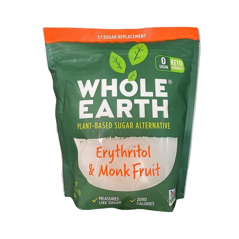 Whole Earth Plant-Based Sugar Substitute, Erythritol and Monk