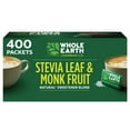 thumbnail image 1 of Whole Earth Stevia & Monk Fruit Zero Calorie Sweetener, 400 Packets, 1 of 12