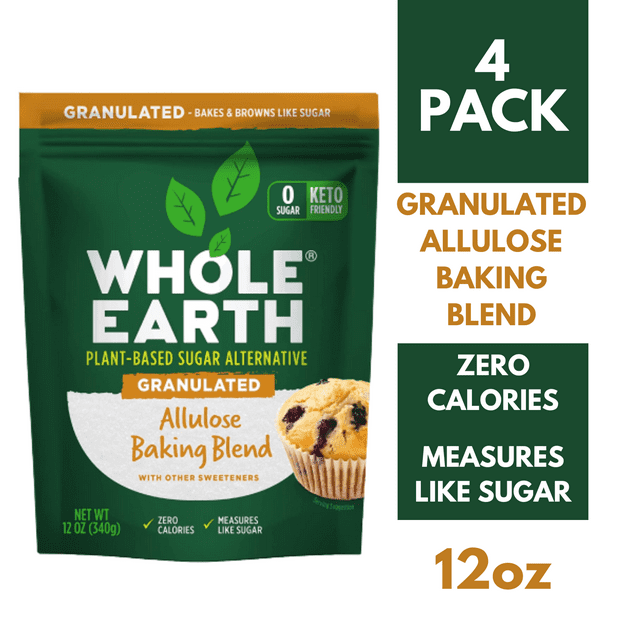Whole Earth Sweetener Co. Allulose Baking Blend, Granulated, Plant