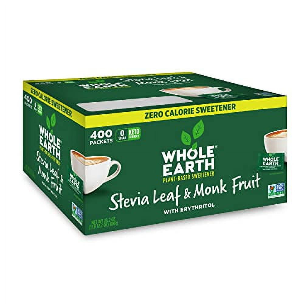 Whole Earth Sweetener Co. Stevia & Monk Fruit Sweetener, Erythritol Sweetener, Stevia Packets