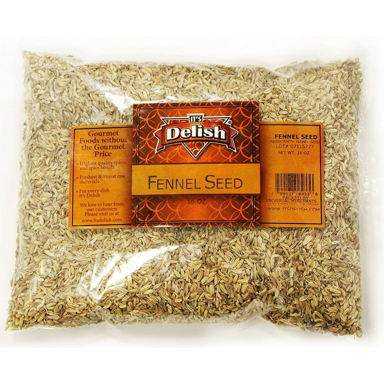 Whole Fennel Seeds All Natural by Its Delish, 1 lb - Walmart.com