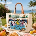 thumbnail image 1 of Whole Foods Market Canvas Tote Handle Bag ,Reusable Canvas Shopping Bag, Large Grocery Tote Bag for Shopping Beach Daily, 1 of 5