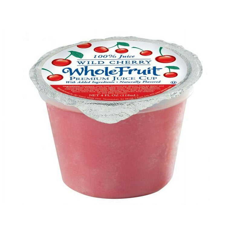 Whole Fruit Wild Cherry Premium Juice Cup, 4 Ounce - 96 per case