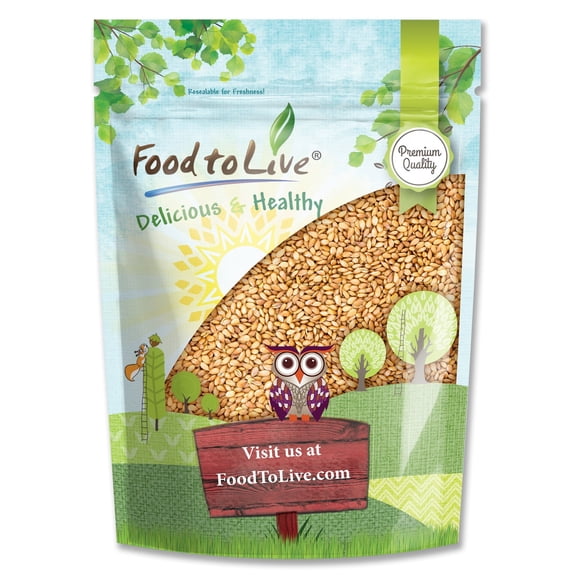 Whole Golden Flax Seeds, 1.5 Pounds - Kosher, Raw, Vegan - by Food to Live