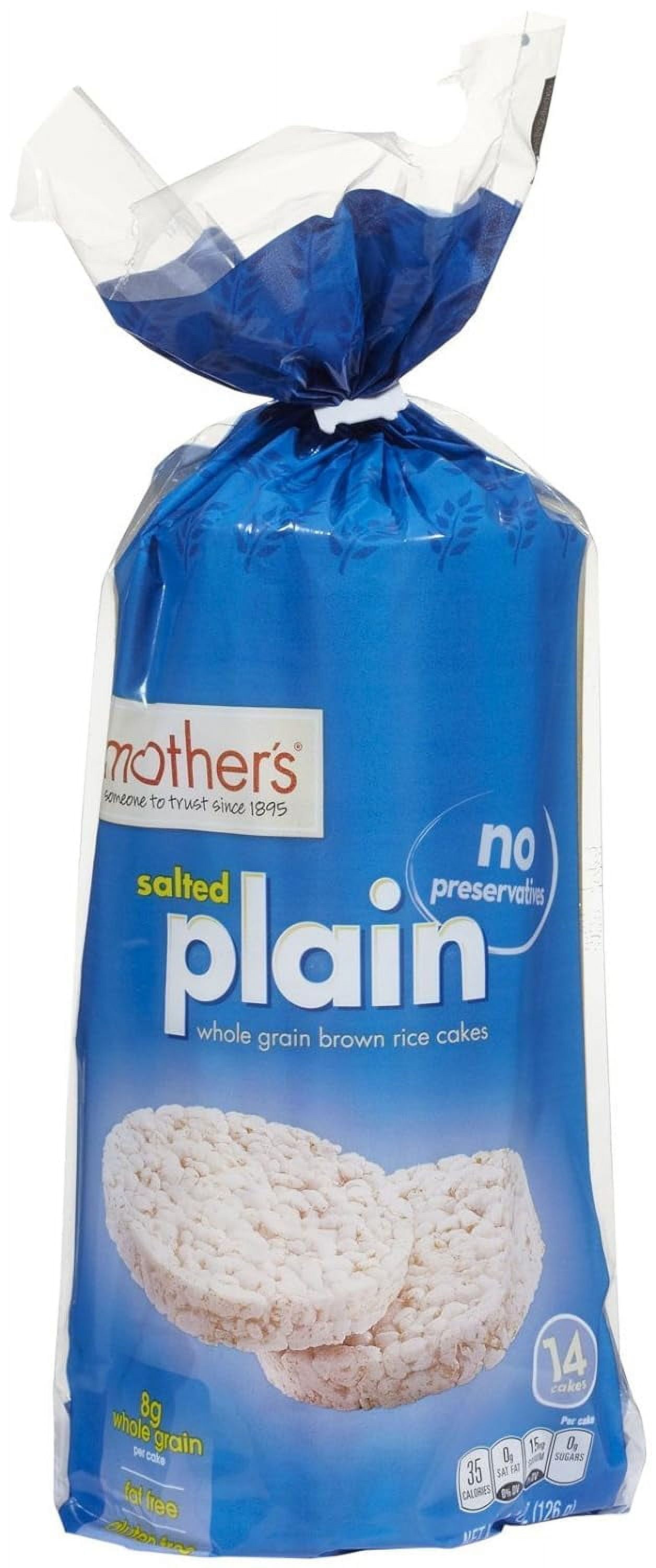 Whole Grain Rice Cakes Plain Salted, 4.5 Ounce