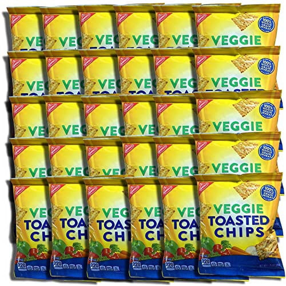 Whole Grain Veggie Wheat Thin Toasted Chips Bundled By 1.75 Ounce