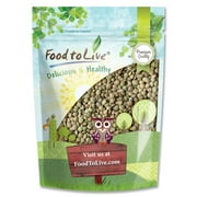 Whole Green Lentils, 1 Pound — Sproutable, Kosher, Raw, Vegan — by Food to Live