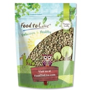 Whole Green Lentils, 1 Pound — Sproutable, Kosher, Raw, Vegan — by Food to Live