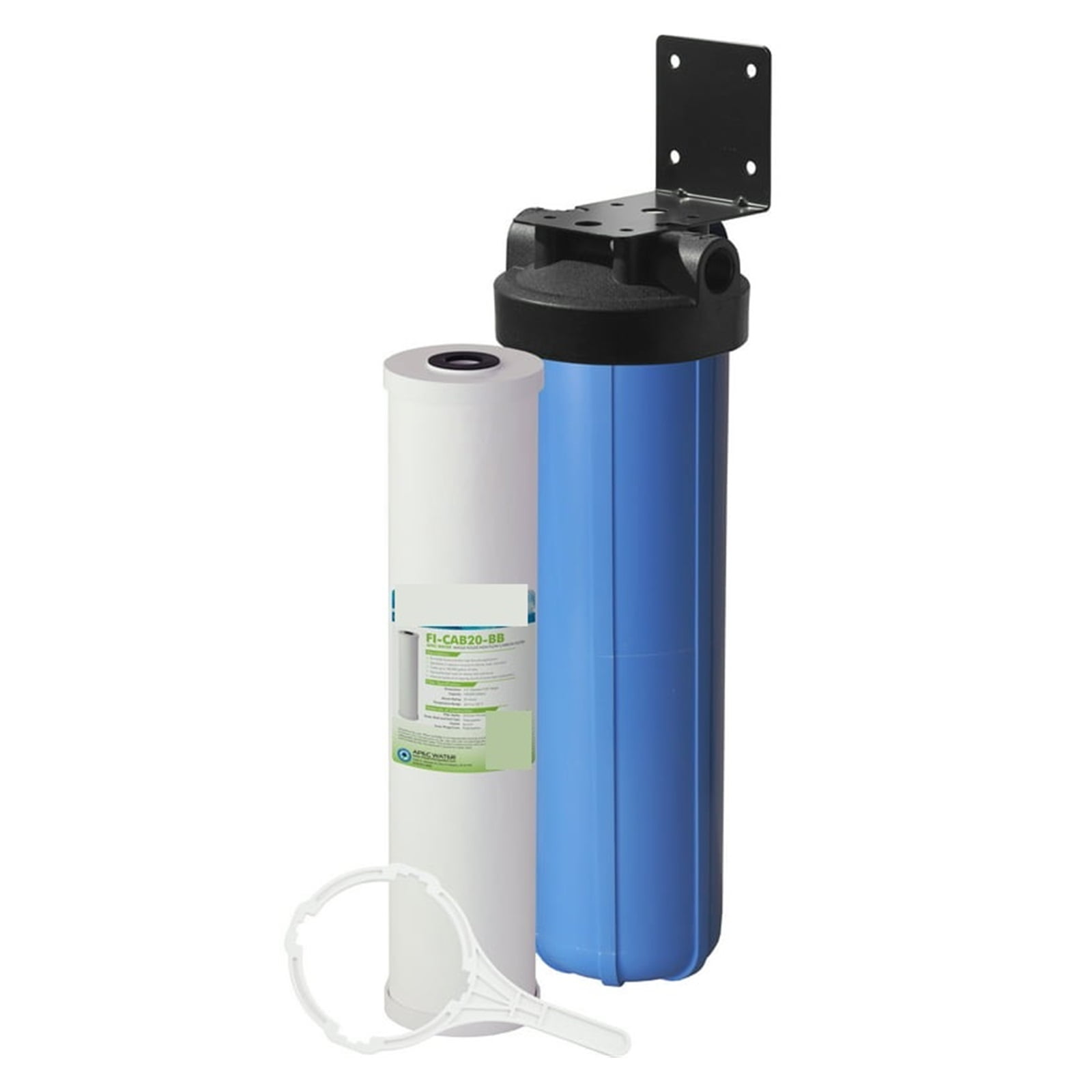 20" Blue and White Whole House Carbon Water Filtration System
