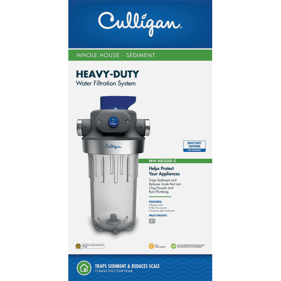 Whole House Heavy Duty Water Filter System - Pack of 2