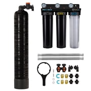 Whole House Salt-Free Water Softener Conditioner with ELITE 3-stage heavy metal odor filtration system, High Flow 10.31 GPM