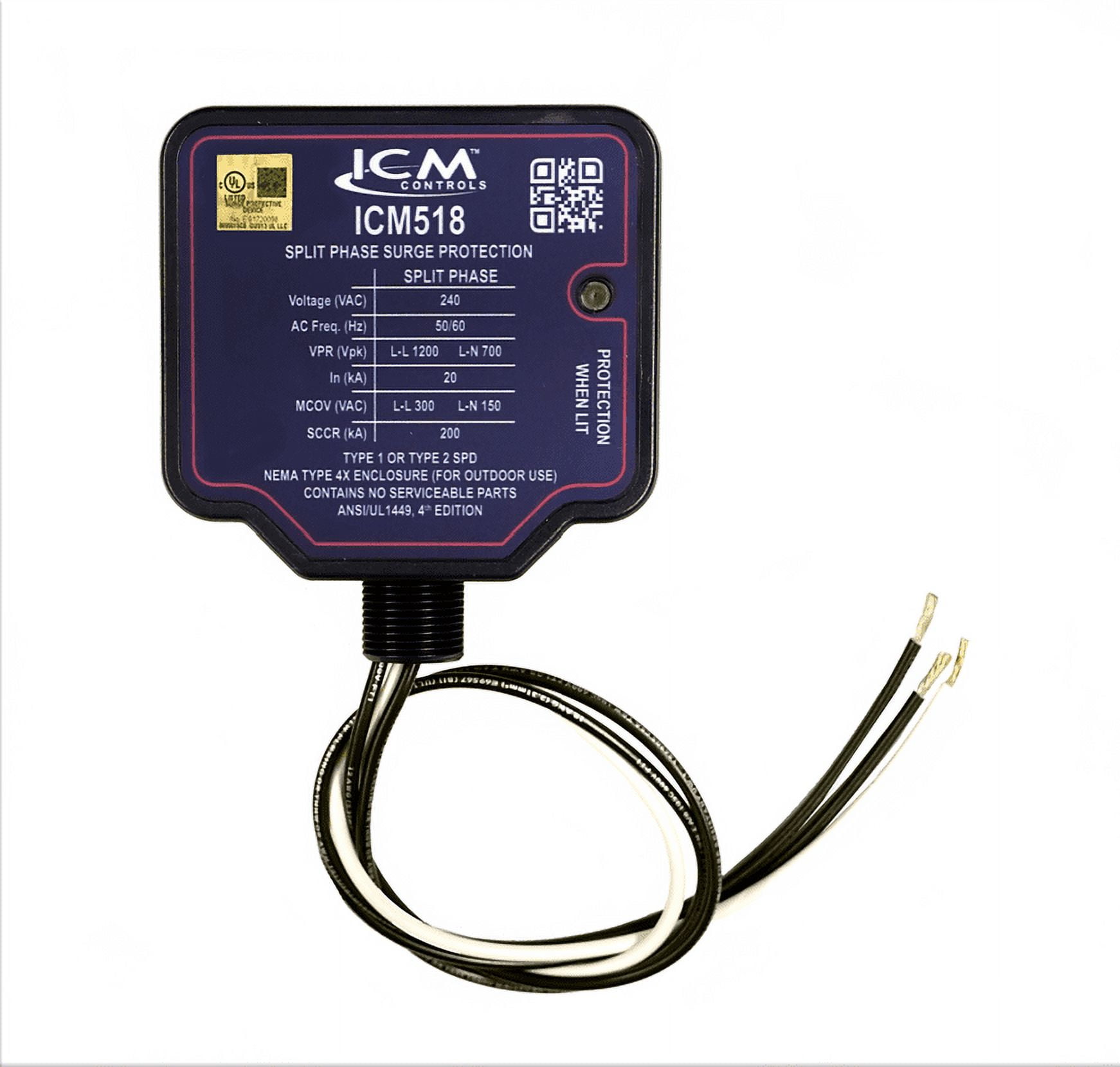 Whole House Surge Protective Device for 240 VAC Split-Phase Configuration