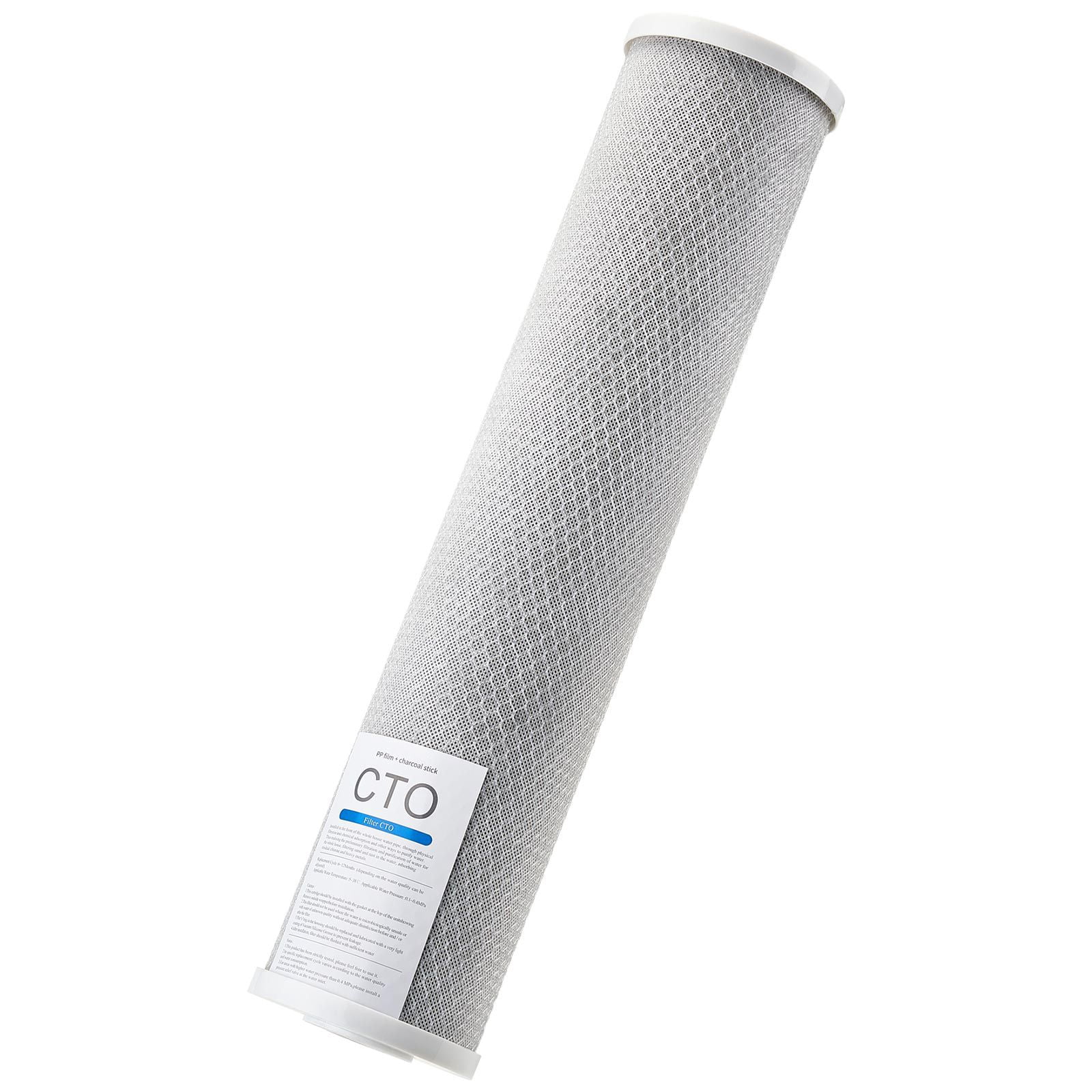 Whole House Water Filter Replacement Cartridge 4.5x20 Inch CTO Activated Carbon Block 100000 Gallon for Kitchen Bathroom