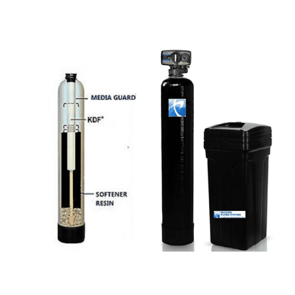 Whole House Water Softener & Chlorine Filter 9" x 48" | KDF 55 MediaGuard - City Water