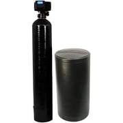 Whole House Water Softener System - Fleck 5600sxt Digital Meter Grain - includes bypass valve & brine tank with safety float 48k 3/4 Inch Bypass, Black Fine Mesh Resin