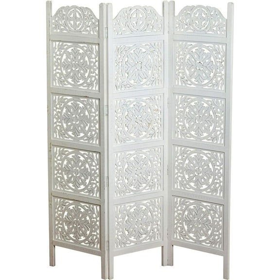 Whole House Worlds Heritage Home Farmhouse 3 Panel Room Divider