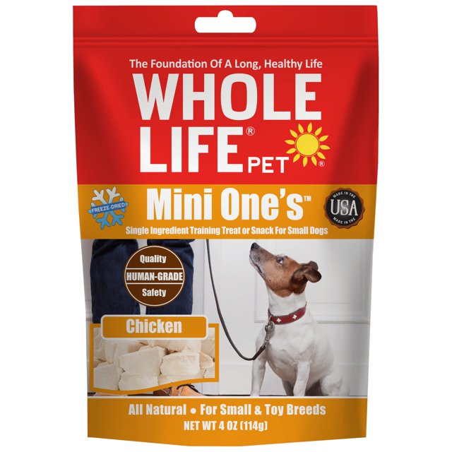 Whole Life Pet Mini AIF4 Ones Chicken Treats for Small Dogs or