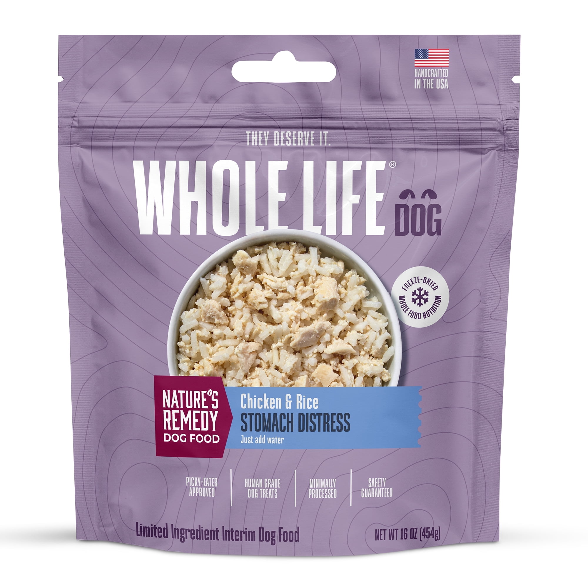 Whole Life Pet Nature’s Remedy Recover – Bland Chicken & Rice Food for Stomach Distress, 16oz