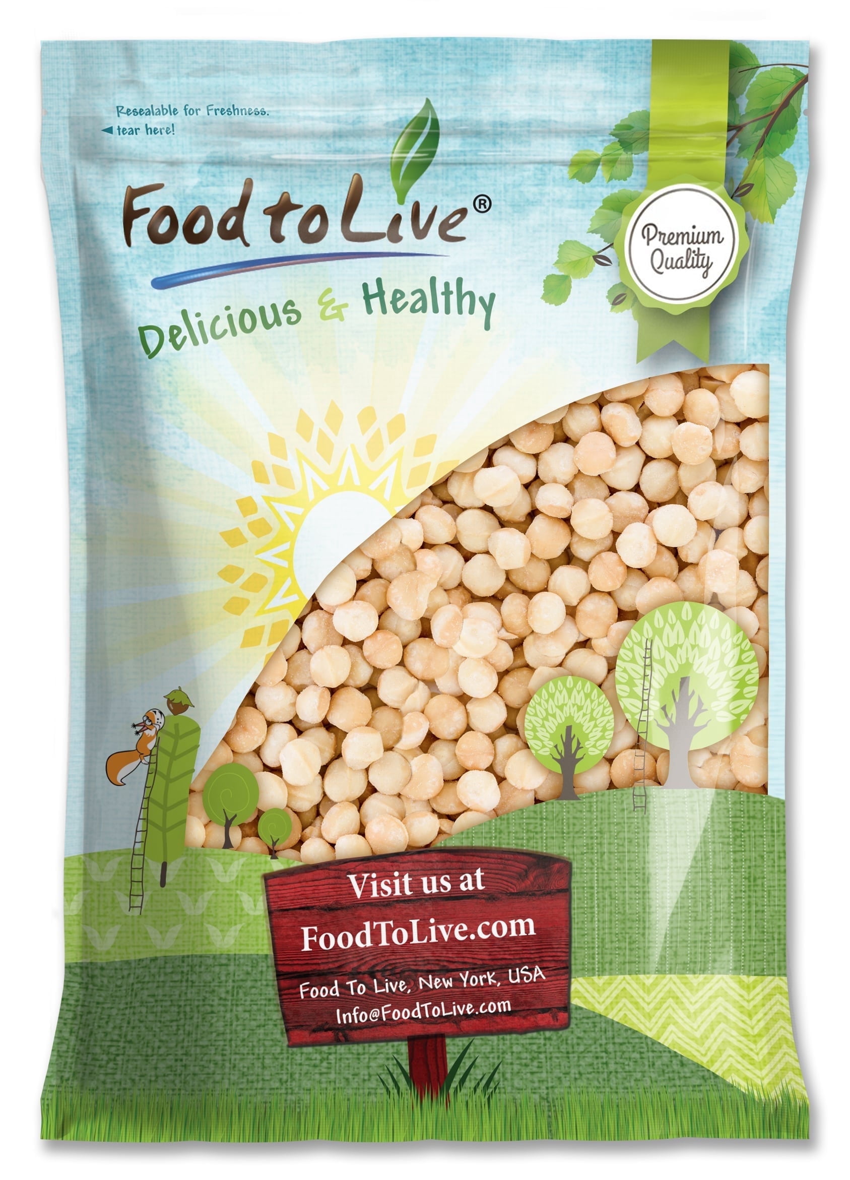 Whole Macadamia Nuts, 12 Pounds - Kosher, Raw, Vegan - by Food to Live