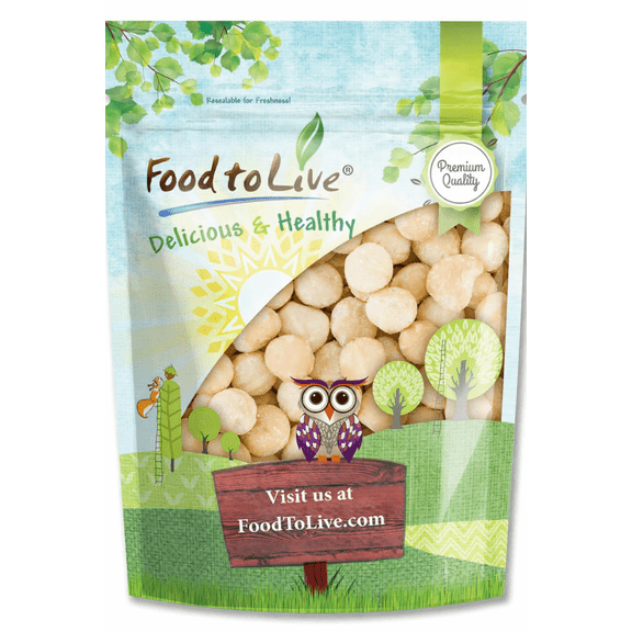 Whole Macadamia Nuts, 2 Pounds - Kosher, Raw, Vegan - by Food to Live