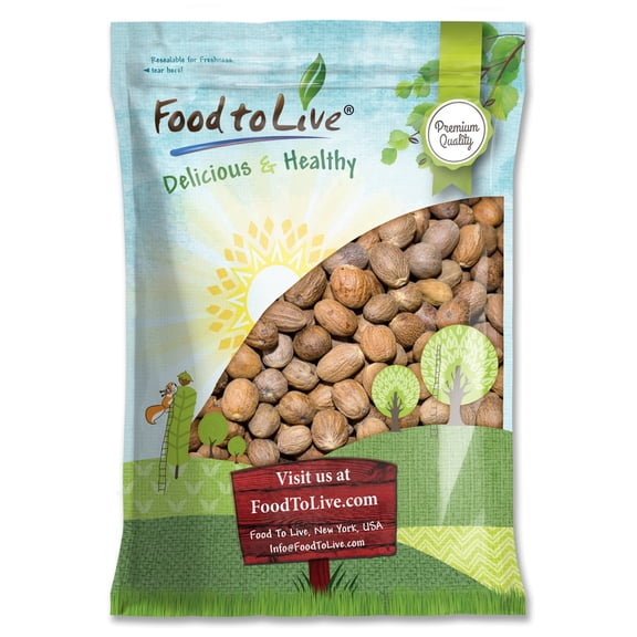 Whole Nutmeg, 8 Pounds - Raw, Vegan - by Food to Live