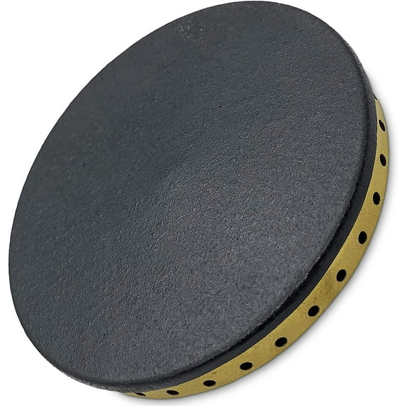 Whole Parts Black Left Front Burner Cap (D) Part# PA080088 - Replacement and Compatible With Some Viking Ranges