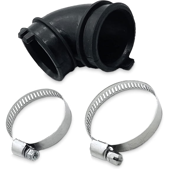 Whole Parts Dishwasher Hose Assembly (Includes Two Clamps) Part # W10445975 - Replacement & Compatible With Some Amana, Inglis, Jenn Air, Kenmore, Kitchen Aid and Whirlpool Dishwashers