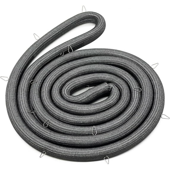 Whole Parts Range Oven Door Seal Gasket (Including 25 Mounting Clips) Part# WB32T10014 - Replacement and Compatible with Some GE Ranges or Ovens