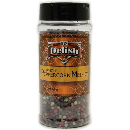 Whole Peppercorn Medley By Its Delish, 7 Oz. Medium Jar