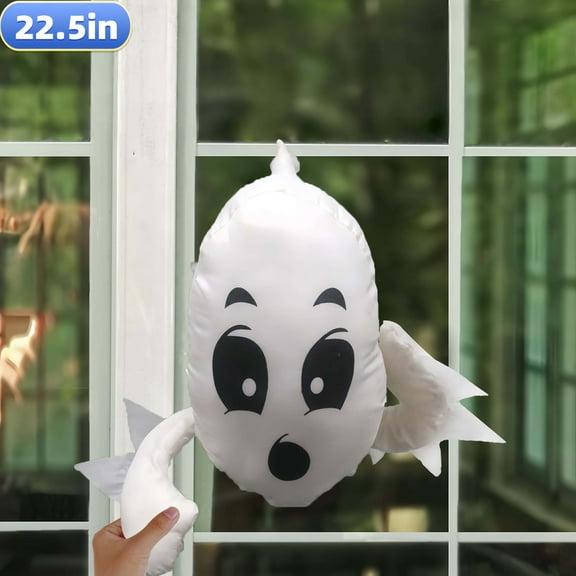 Whole Save Direct 22.5" Realistic Window Crasher Ghost, Hanging Stuffed Phantom Decor for Indoor Outdoor Halloween, Porch, Yard & Haunted House Party