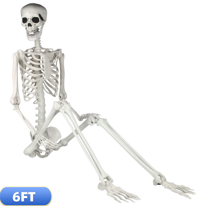 Whole Save Direct 6FT Halloween Skeleton, Animated Mega Yard Decoration, Haunted Mansion Theme