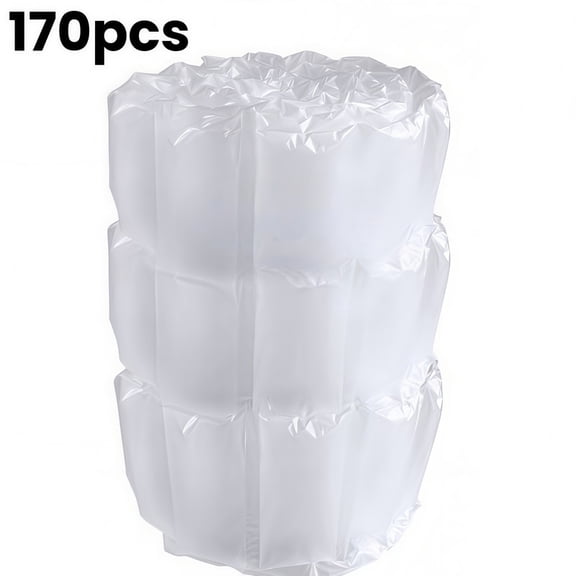 Whole Save Direct 170 Count 4"x8" Pre-Inflated Air Pillows – Clean, Lightweight Void Fill for Shipping & Moving – No-Machine Eco Cushioning, Replaces Peanuts, Foam & Paper