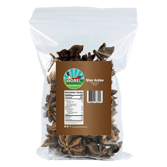 Whole Star Anise Seeds Pods (Anis Estrella) 2 oz