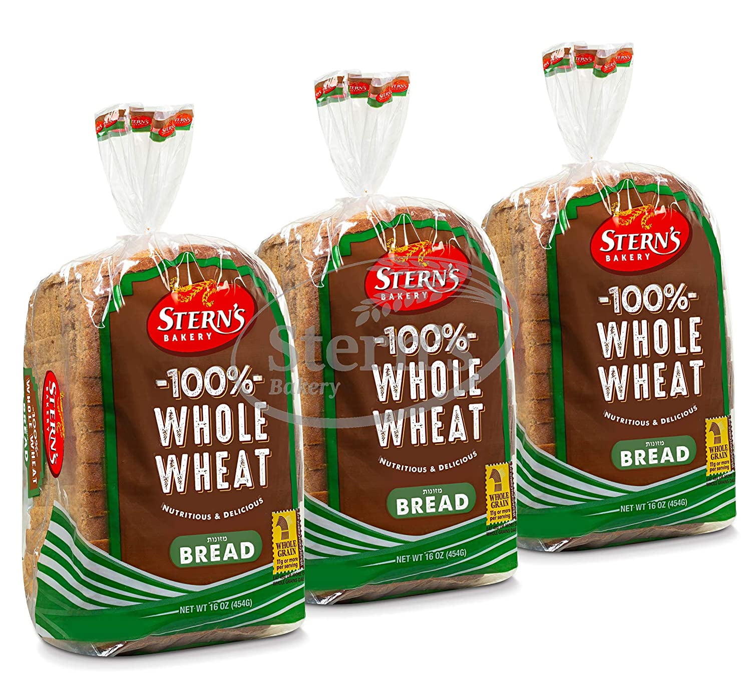 Whole Wheat Bread Sliced 3 Pack 16 oz per Loaf Delicious Sandwich