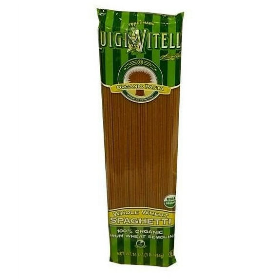 Whole Wheat Organic Spaghetti (Luigi Vitelli) 16 oz (454g)