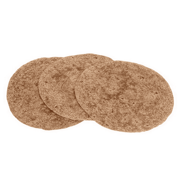 Whole Wheat Soft Wraps / Tortilla Wraps Jumbo Size Pack Of 3 (12 Per Pack)