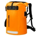 thumbnail image 1 of Wholefire 30L Dry Bag Waterproof Floating Backpack Heavy Duty Roll Top Dry Backpack in Orange for Kayaking, Camping, Hiking, Surfing, 1 of 14