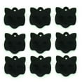 thumbnail image 1 of Wholesale 100Pcs Cat Face Name plate ID Tag Aluminum Customized Kitten Anti-lost for Dog Tag Collar Pet Dog ID Tags Engraving (black,23X23X1MM), 1 of 7