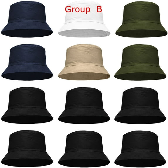 Wholesale 12-Pack Assorted Bucket Hat For Men Women Summer Travel Beach Outdoor Trendy Hat - Group B