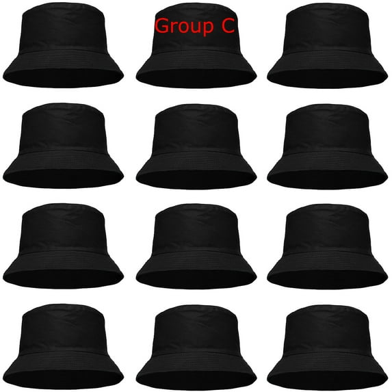 Wholesale 12-Pack Assorted Bucket Hat For Men Women Summer Travel Beach Outdoor Trendy Hat - Group C