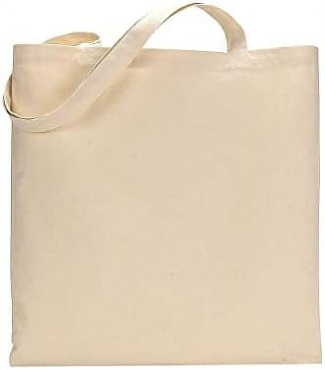 Wholesale 12 Pack Cotton Canvas Natural Reusable Tote Bags In Bulk For
