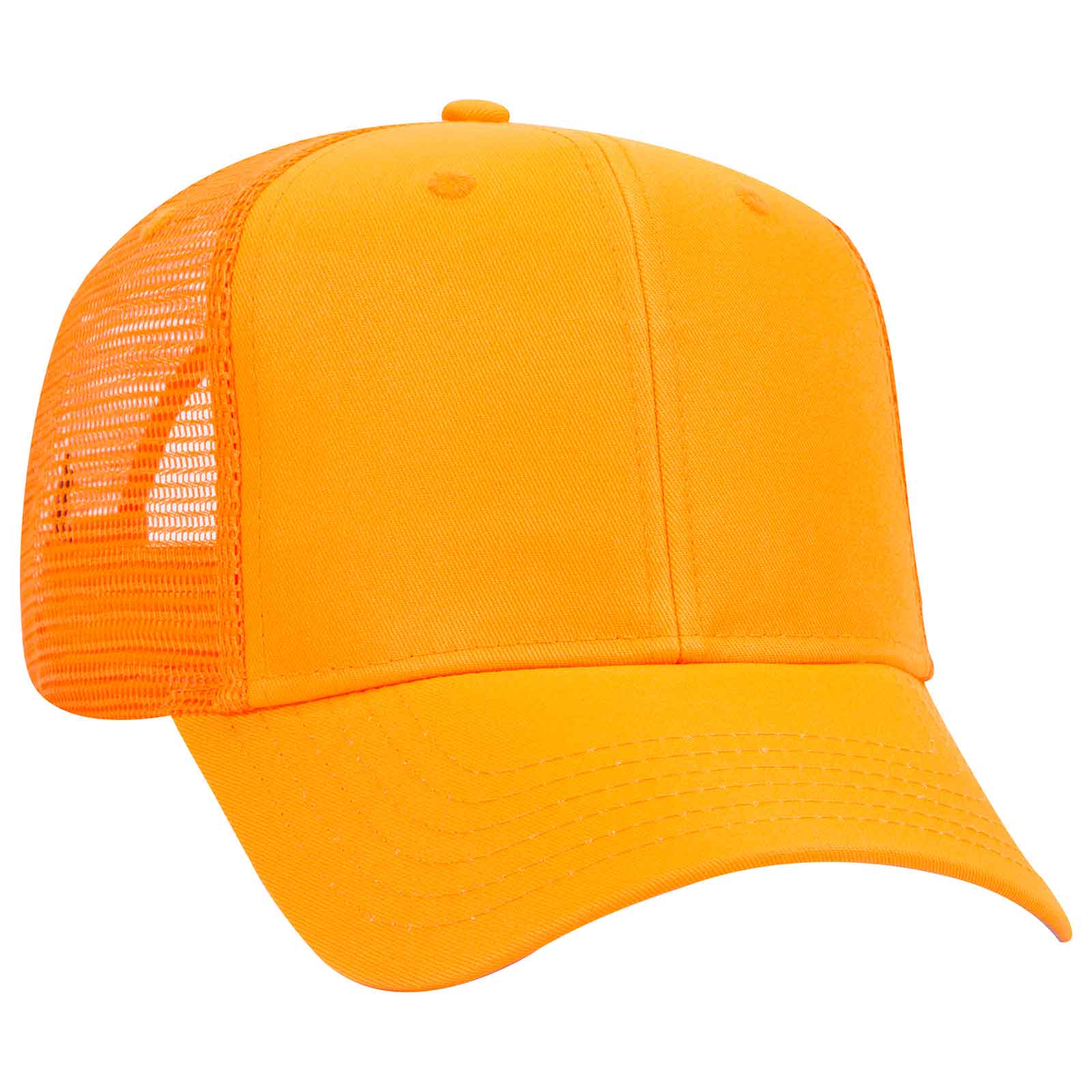 OTTO Wholesale 12-Pack 5-Panel Trucker Hats - Mid Profile, Mesh Back, Cotton Twill