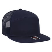Wholesale 12 x OTTO CAP 7 Panel Mesh Back Trucker Snapback Hat (004 - Navy)(OSFM - Adult)