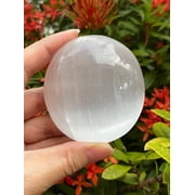 Wholesale 2.5 Selenite Worry/Soap Stone with Healing & Calming Effects, High Energy Massage Palm Stone 1 Stone