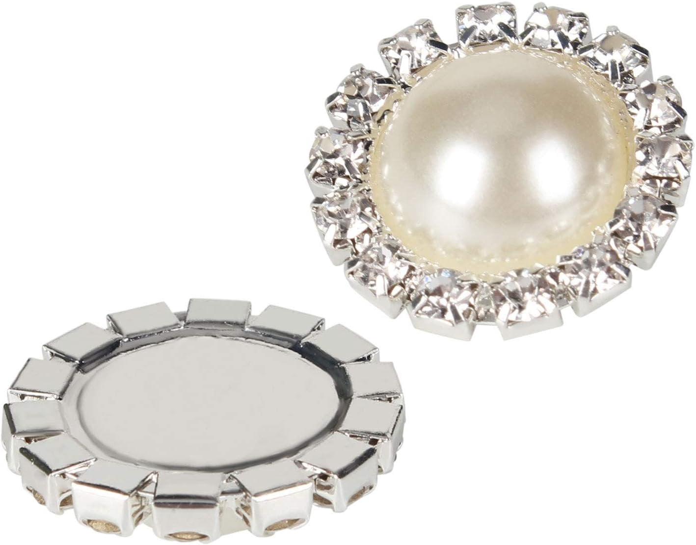 Wholesale 20 count Retro  Round   Faux  Rhinestone Buttons Bulk,18MM (Flatback)